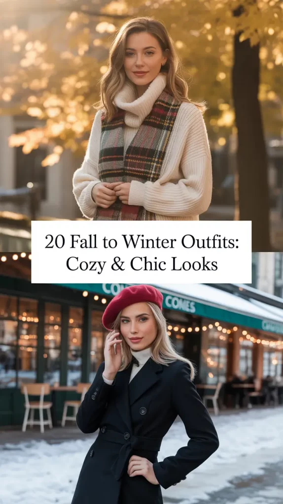 Fall to Winter Outfits 2025: Cozy & Chic Looks for Women