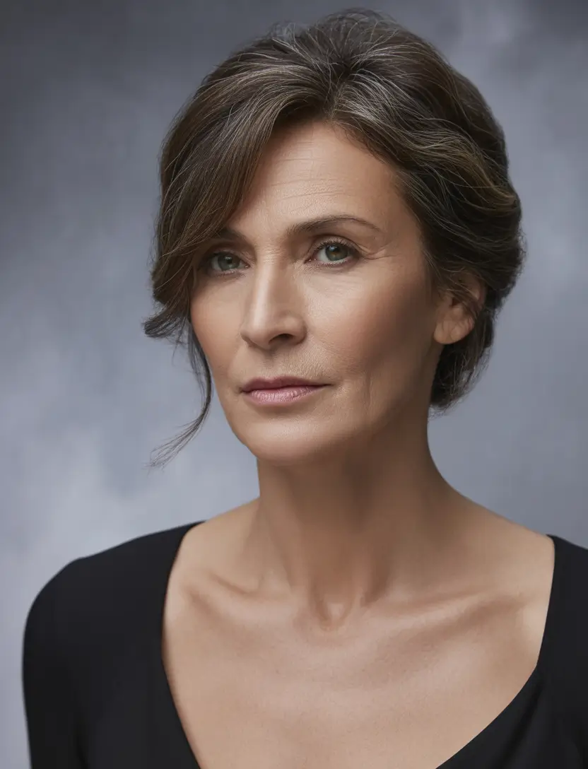 hairstyle-color-women-over-40-graceful-updo