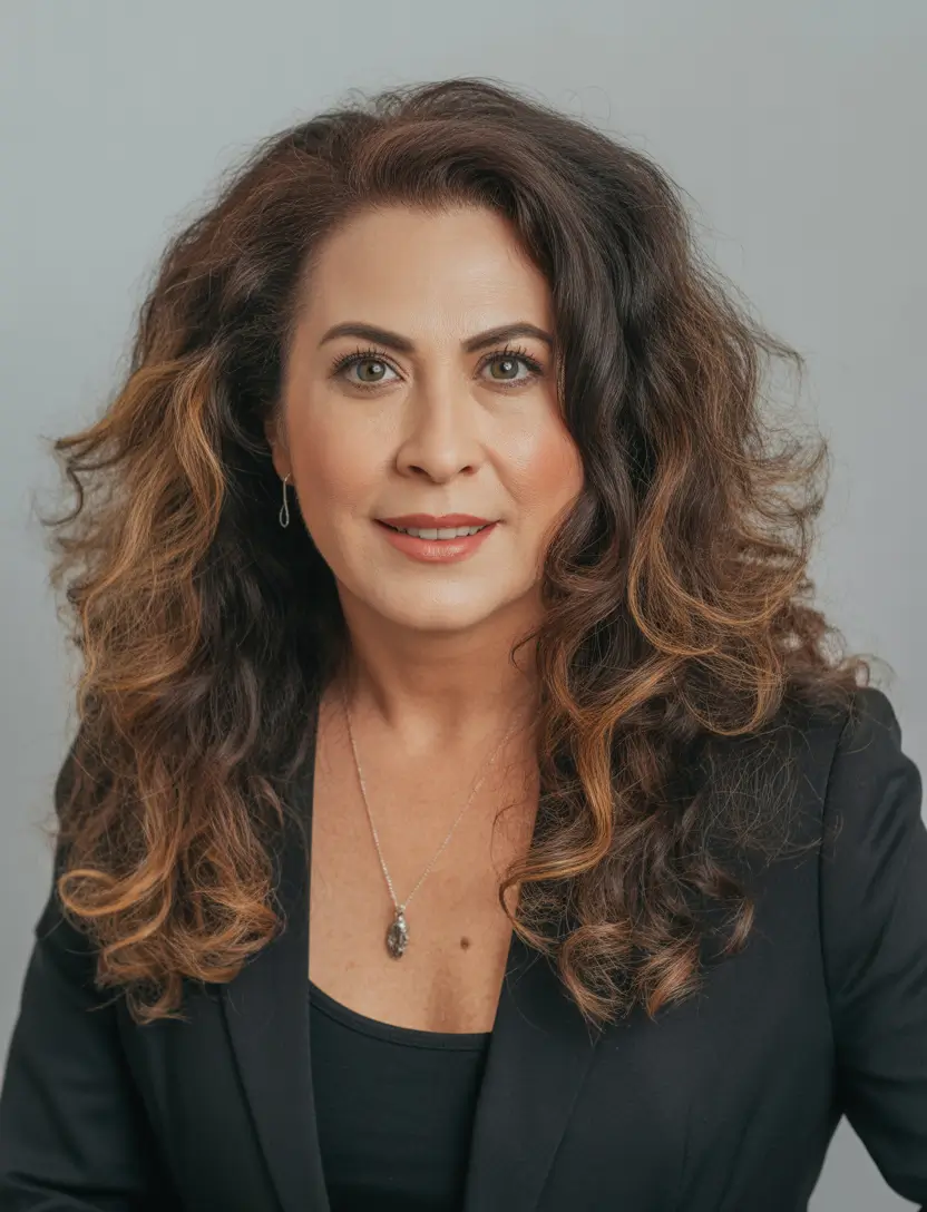 hairstyle-color-women-over-40-thick-voluminous-curls