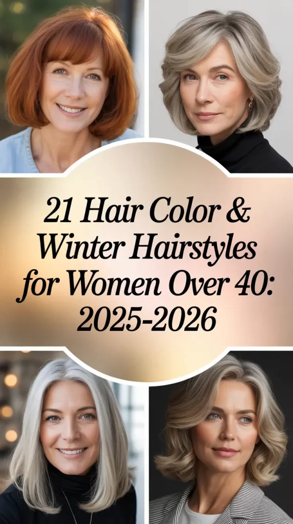 Hair Color & Winter Hairstyles for Women Over 40: 2025–2026