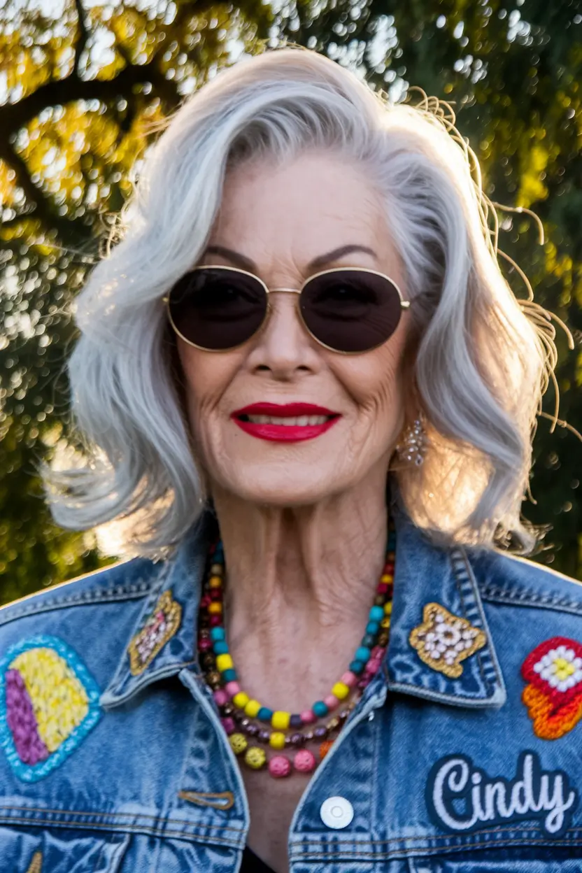 Hair Color & Winter Hairstyles for Women Over 50 2025-2026 Polished Silver Waves
