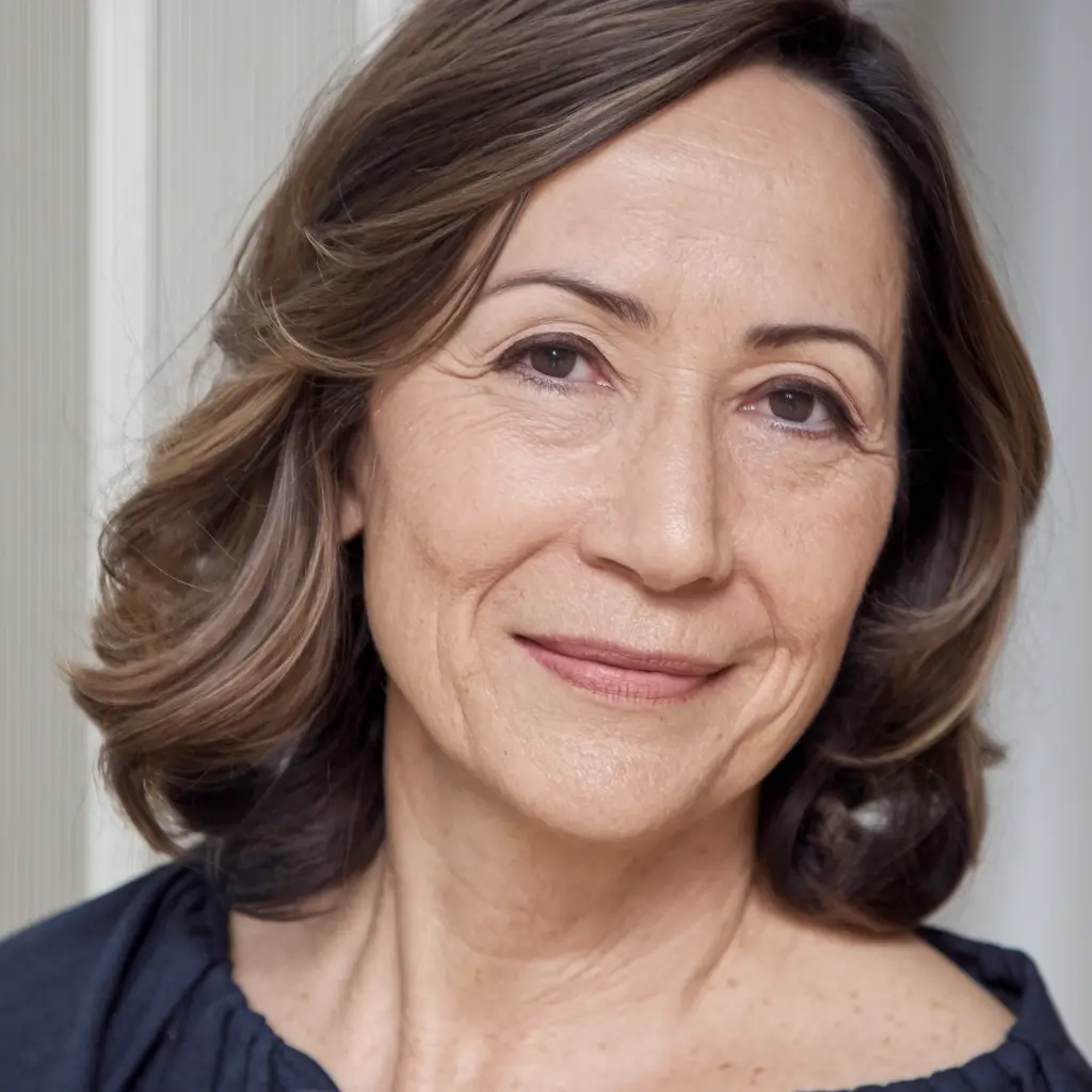 Hair Color & Winter Hairstyles for Women Over 50 2025-2026 Soft Layers Highlights