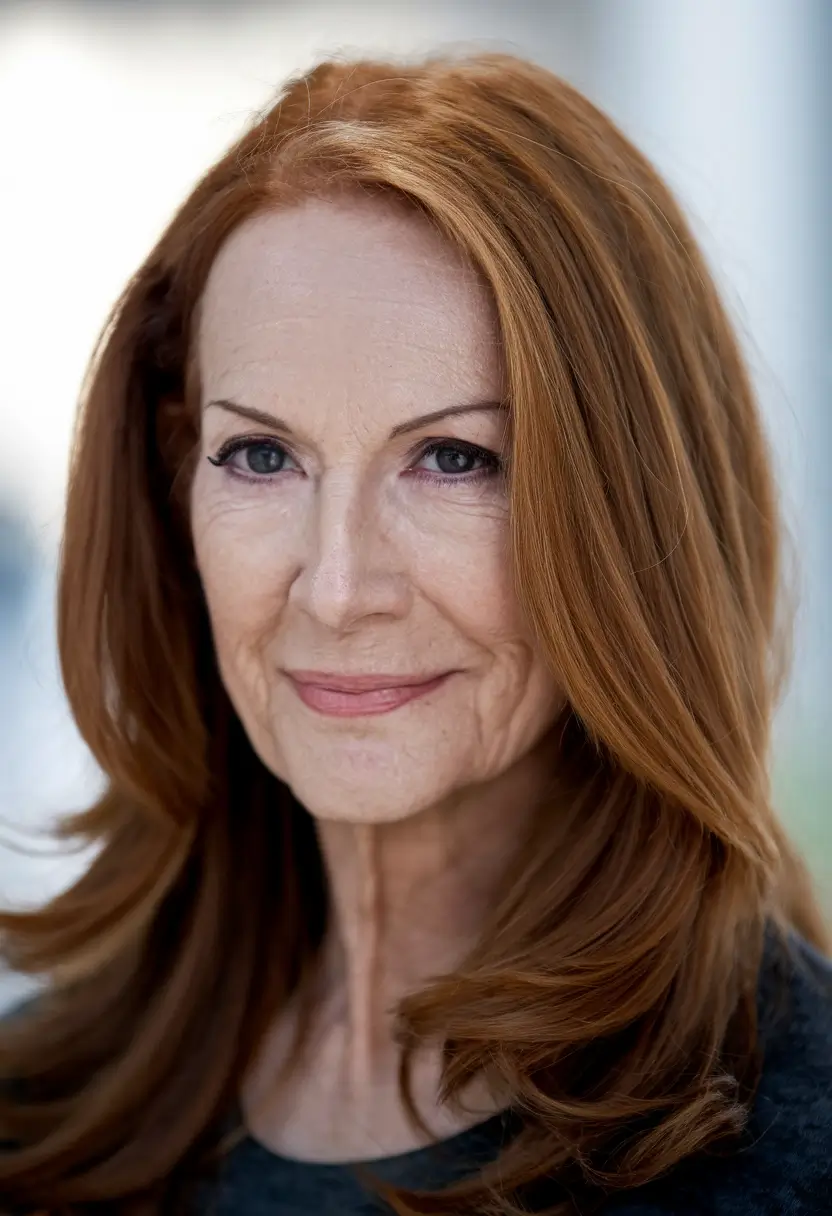 Hair Color & Winter Hairstyles for Women Over 50 2025-2026 Refined Auburn