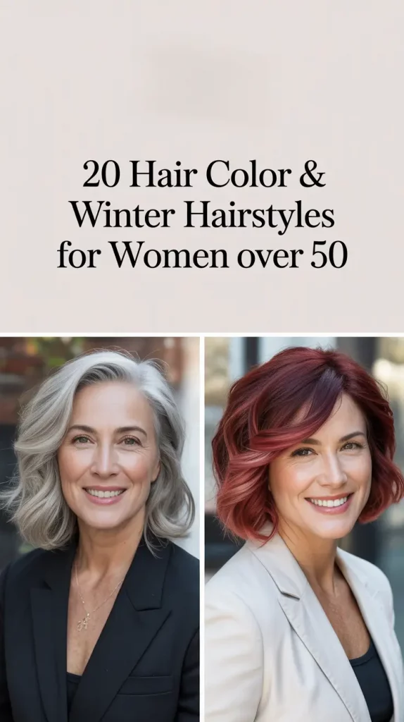 Hair Color & Winter Hairstyles for Women Over 50: 2025–2026 Trends and Combinations