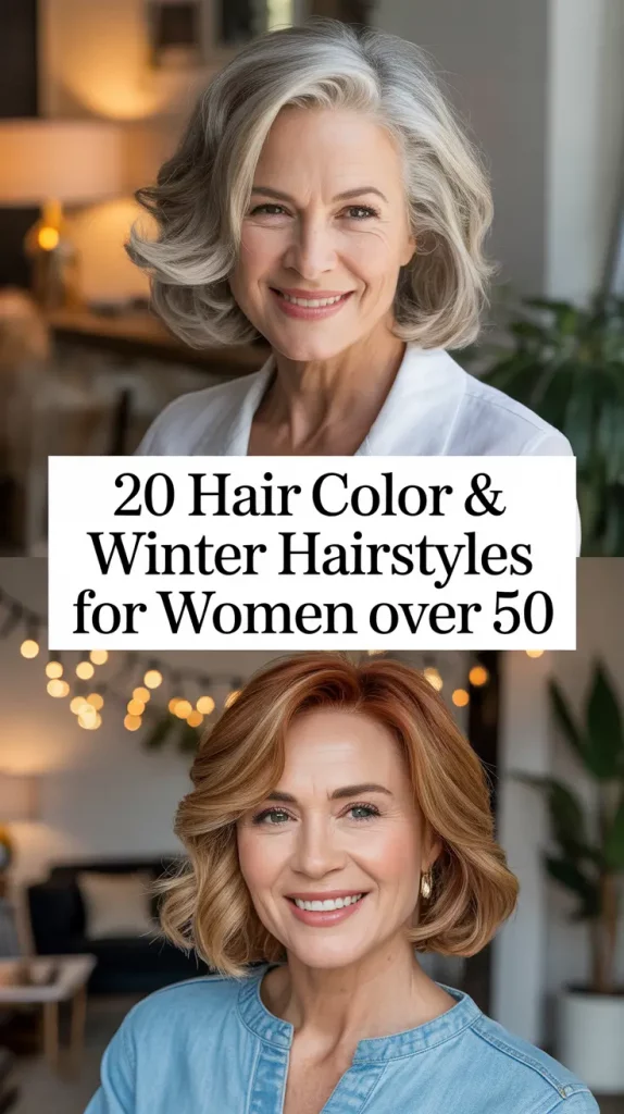 Hair Color & Winter Hairstyles for Women Over 50: 2025–2026 Trends and Combinations