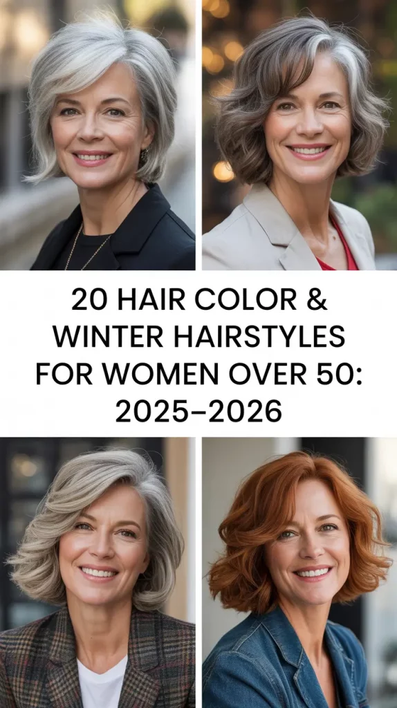 Hair Color & Winter Hairstyles for Women Over 50: 2025–2026 Trends and Combinations