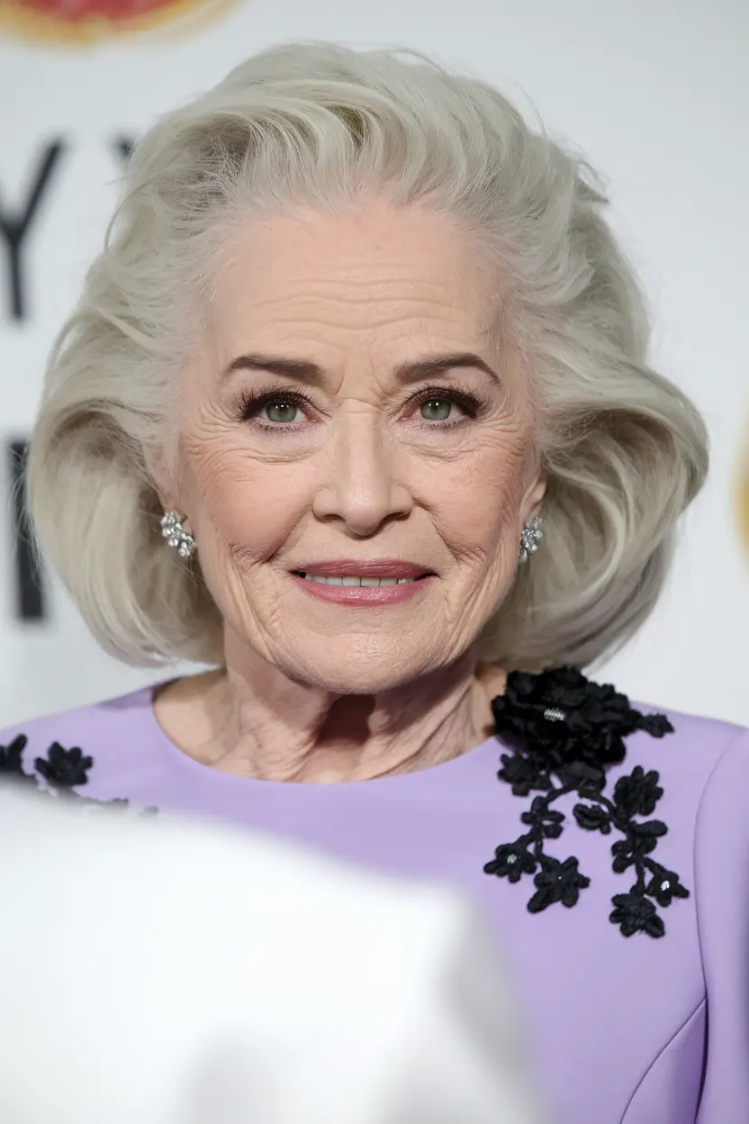 winter hairstyles and color for women over 60 Classic Silver Volume