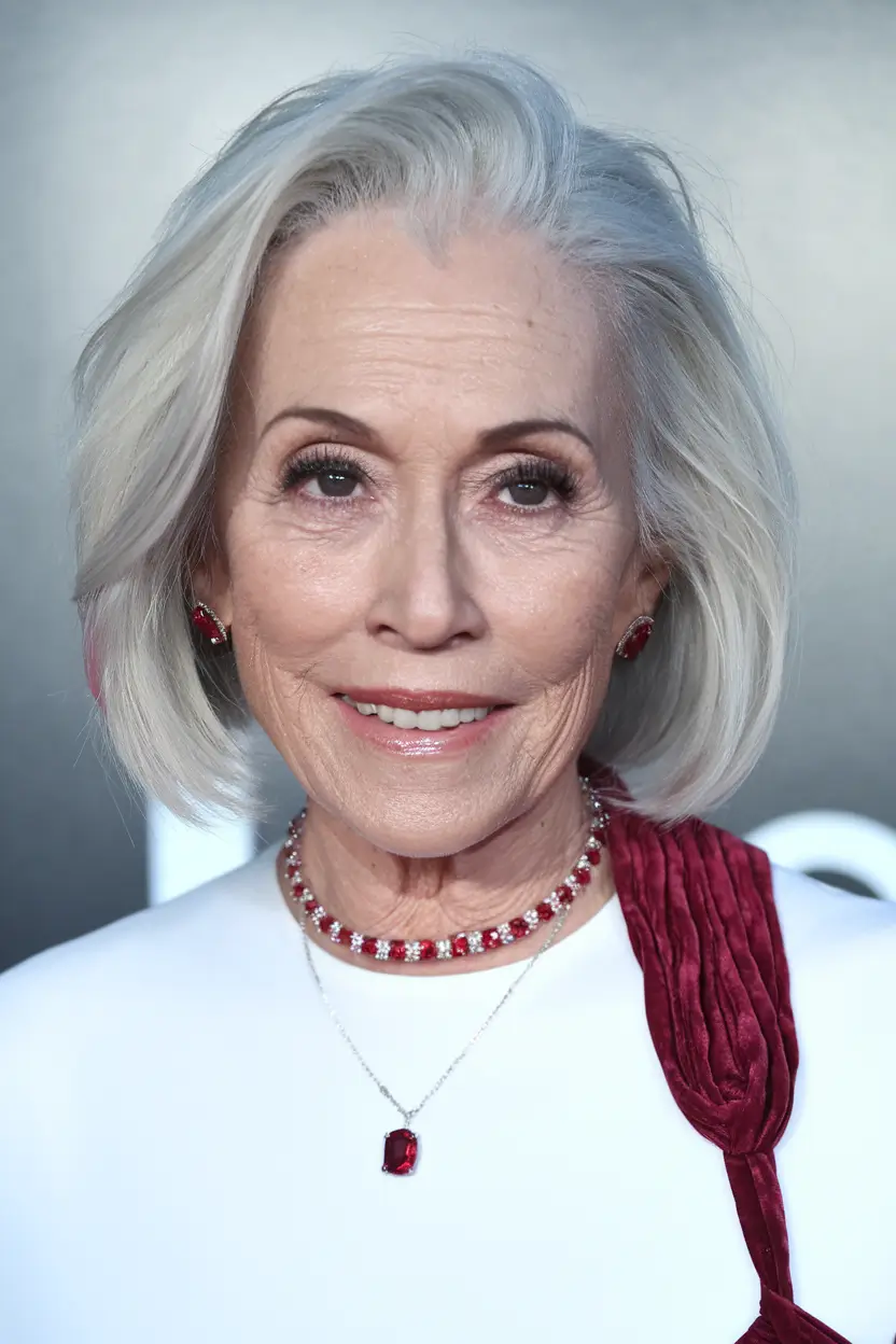 winter hairstyles and color for women over 60 Elegant Polished Bob