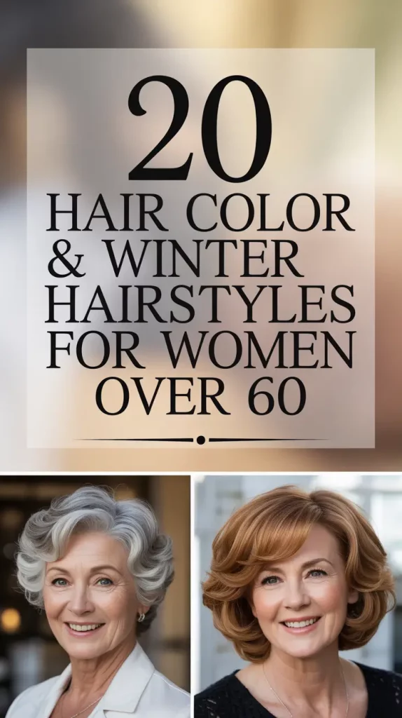 Hair Color & Winter Hairstyles for Women Over 60: 2025–2026 – Elegant Cuts, Modern Shades & Styling Ideas