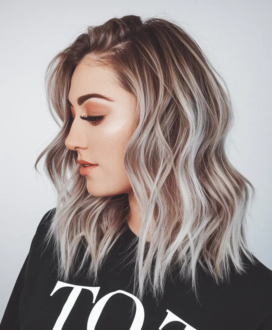haircuts october 2025 Silver Smoky Lob