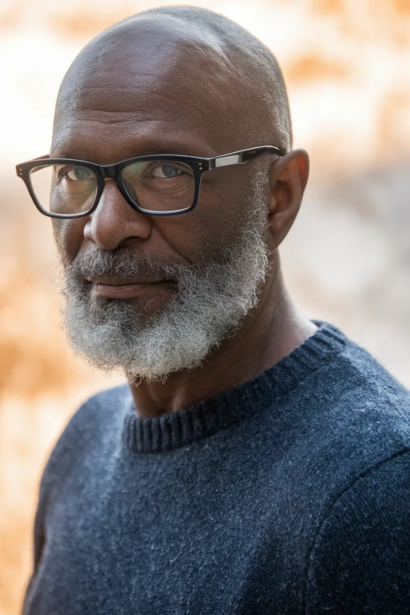 winter men's haircuts Clean Shave with Distinguished Beard