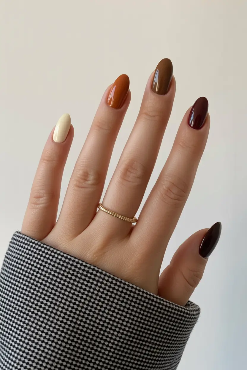 november nail colors 2025 Gradient Harvest Hues