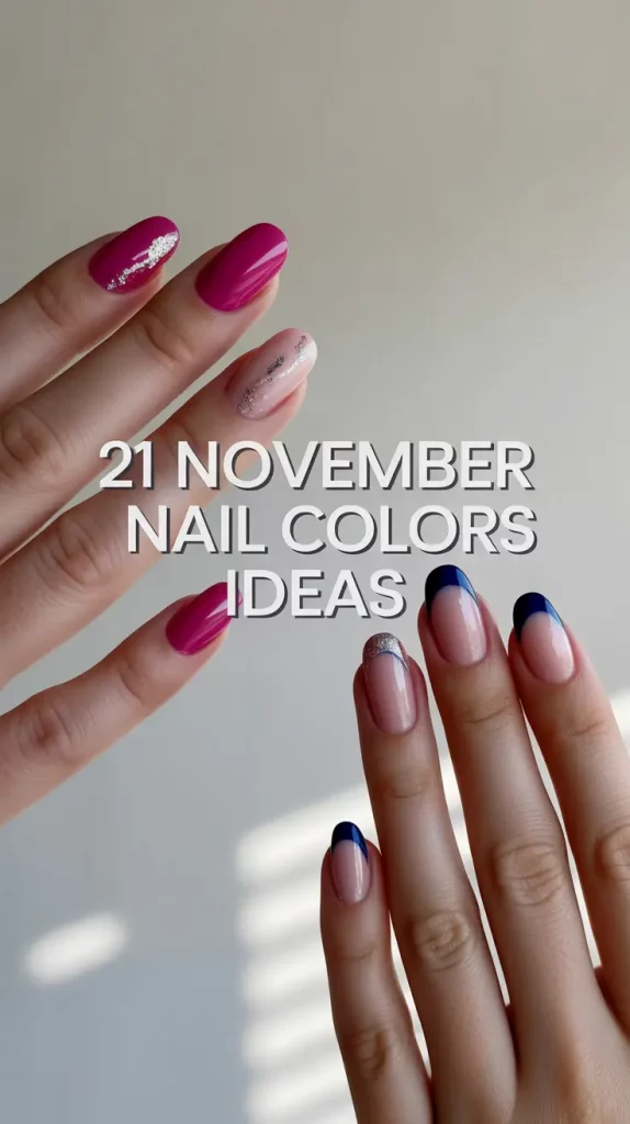 November 2025 Nail Colors Ideas: Cute Almond, Short Gel & Trendy Seasonal Designs