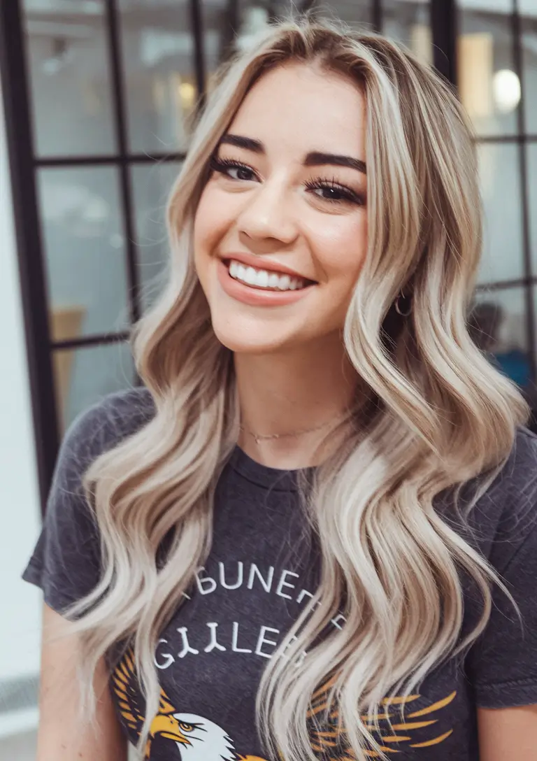 October Fall Hair Color Trends Sunlit Blonde Waves