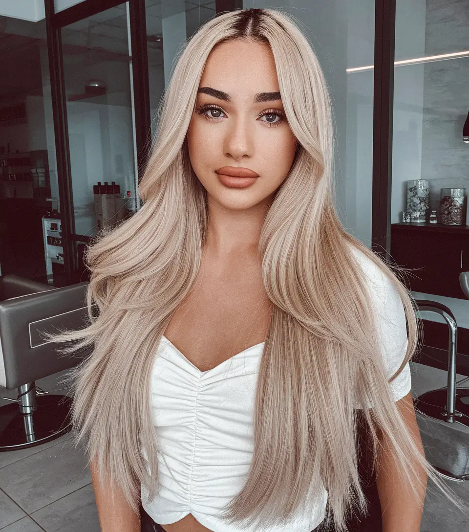 October Fall Hair Color Trends Dimensional Platinum Waves