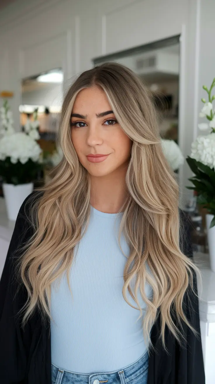 October Fall Hair Color Trends Champagne Blonde Elegance