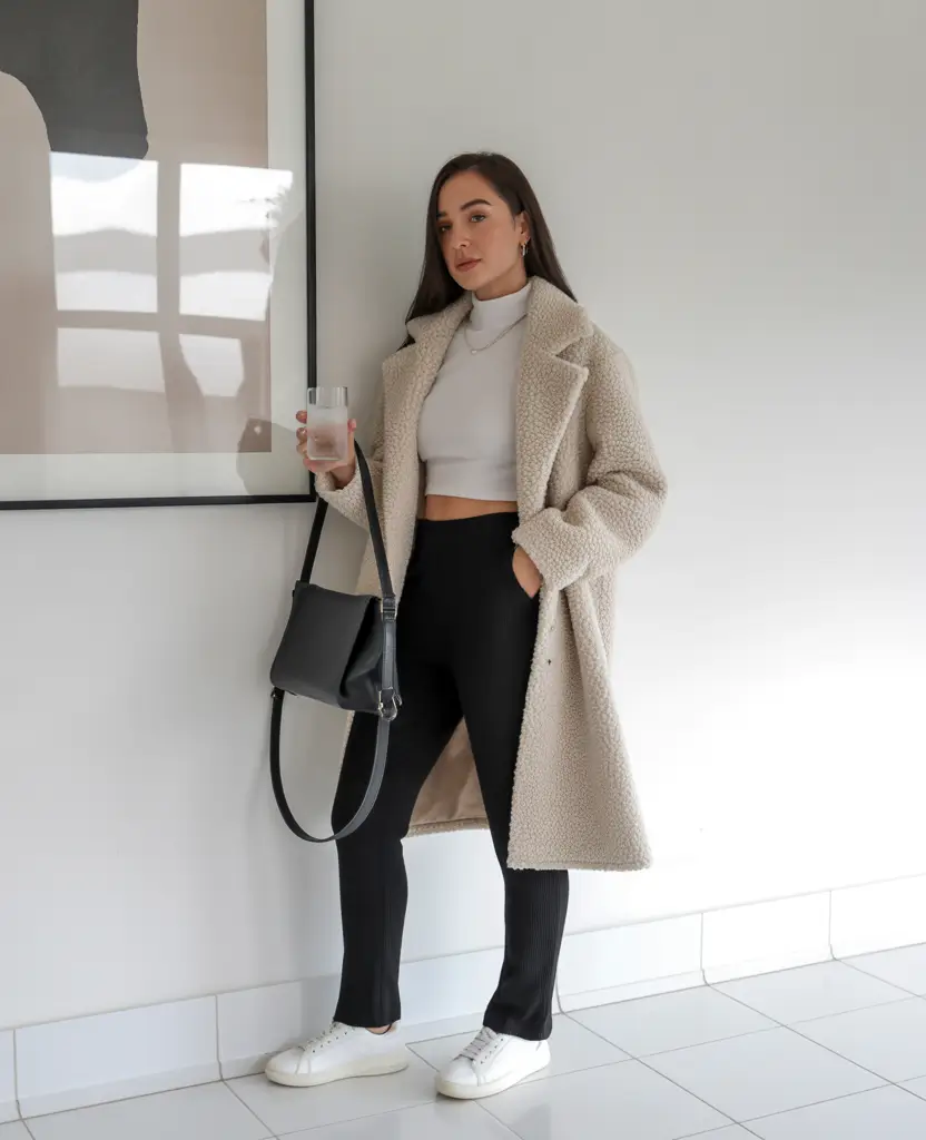 winter office outfits women 2025 Teddy Texture