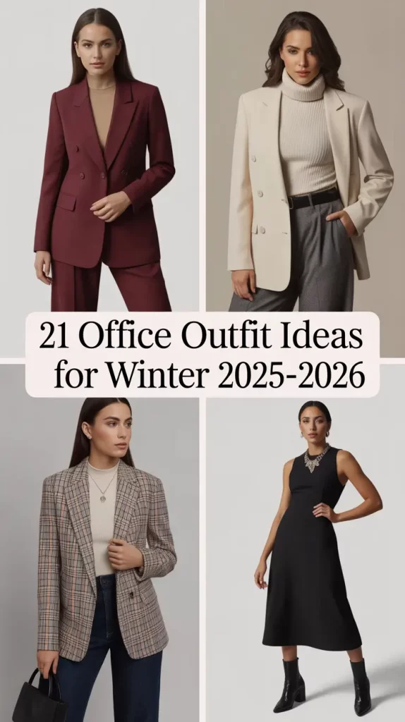 Office Outfit Ideas for Winter 2025–2026: Stylish Looks for Cold Days