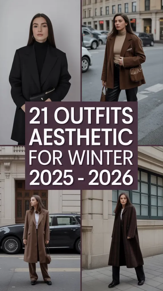 Outfits Aesthetic for Winter 2025 - 2026: Chic Warm & Cool Style Ideas