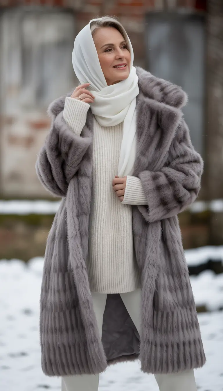 Outfits for Women Over 40 Winter 2025 2026 Fur Neutrals