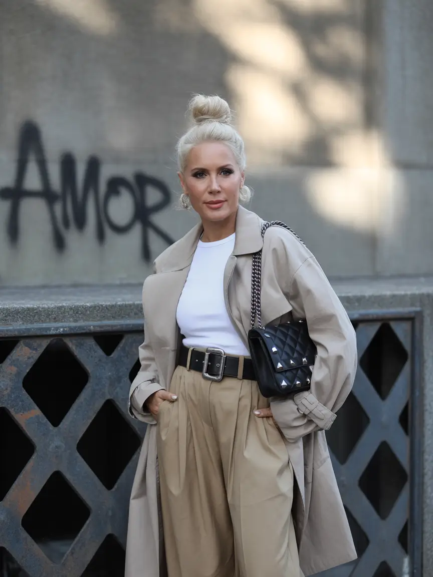 Outfits for Women Over 40 Winter 2025 2026 Trench Chic