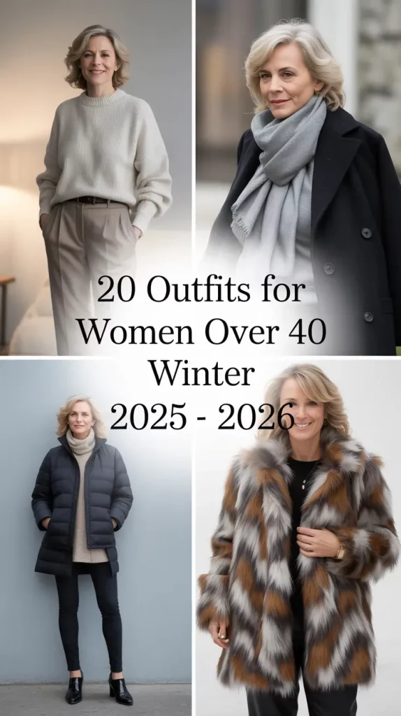 Outfits for Women Over 40 Winter 2025 - 2026: Classy & Casual Looks