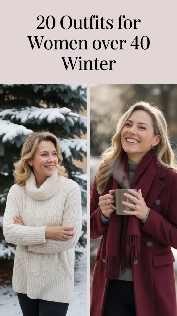 Outfits for Women Over 40 Winter 2025 - 2026: Classy & Casual Looks