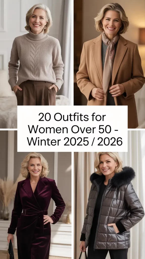 Outfits for Women Over 50 – Winter 2025 / 2026: Chic & Stylish Inspiration