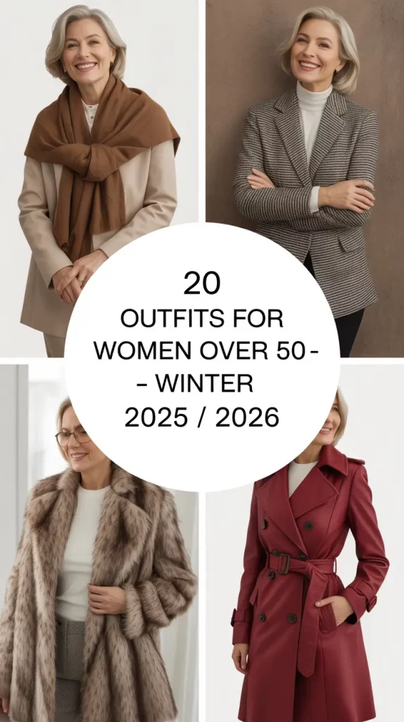 Outfits for Women Over 50 – Winter 2025 / 2026: Chic & Stylish Inspiration