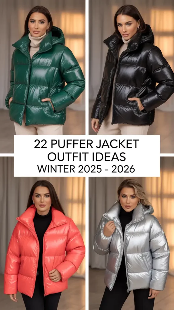 Puffer Jacket Outfit Ideas Winter 2025 - 2026: Cozy, Chic & Modern Looks