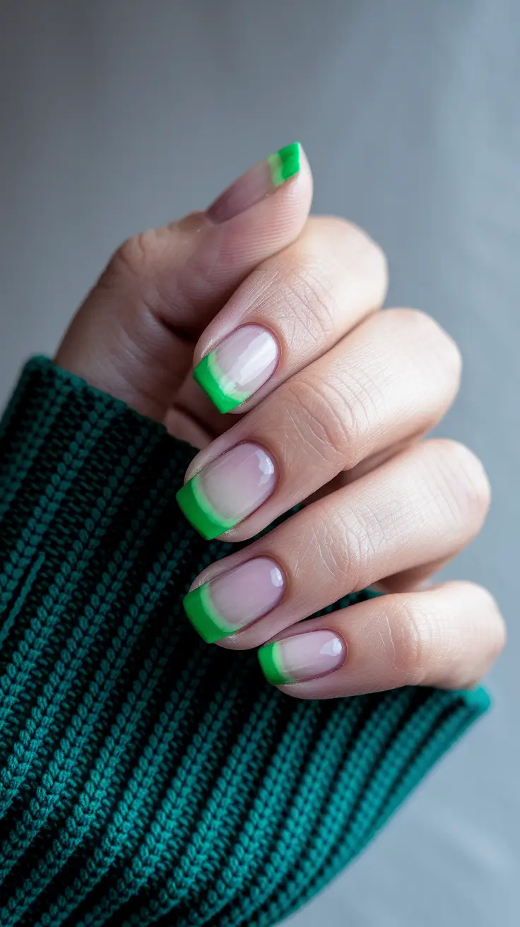 short fall nails trends 2025 Fresh Green French
