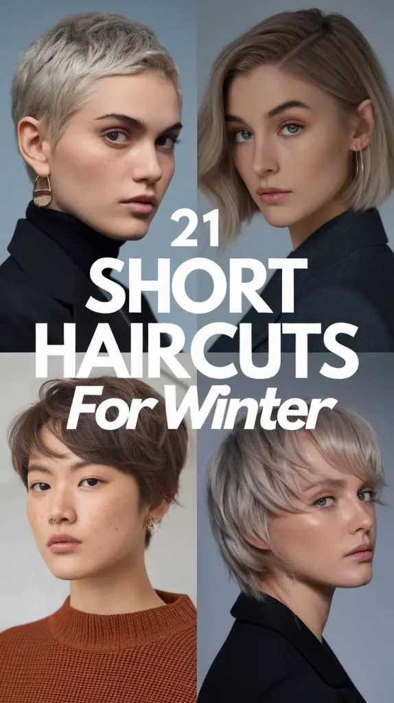 Short Haircuts for Winter 2025–2026: Trendy Ideas for Women, Cute & Straight Styles