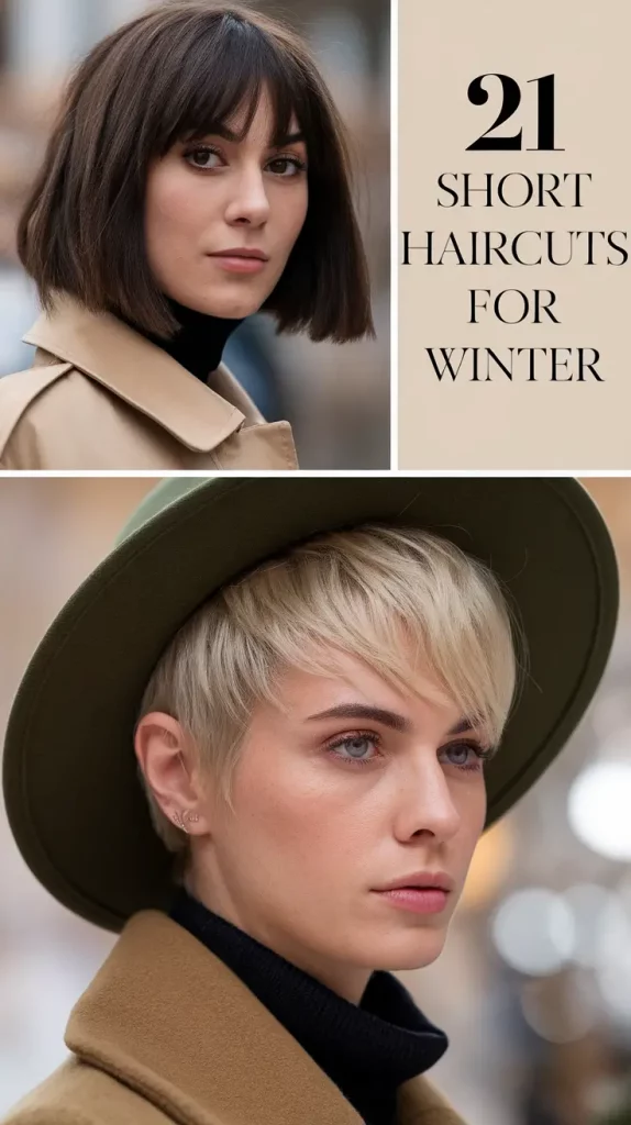 Short Haircuts for Winter 2025–2026: Trendy Ideas for Women, Cute & Straight Styles