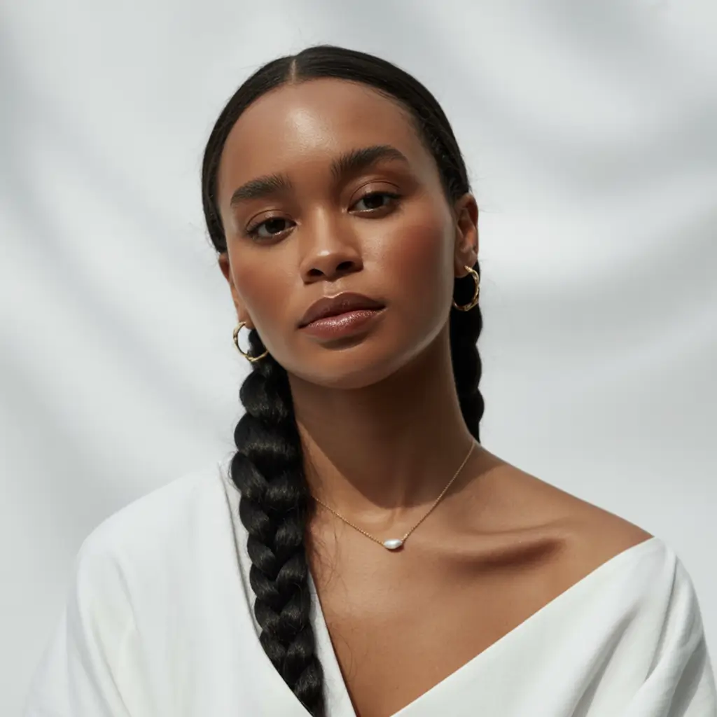 winter braided hairstyles black women single sleek braid