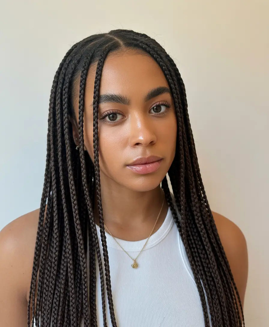 braid hairstyles for black women winter classic box braids