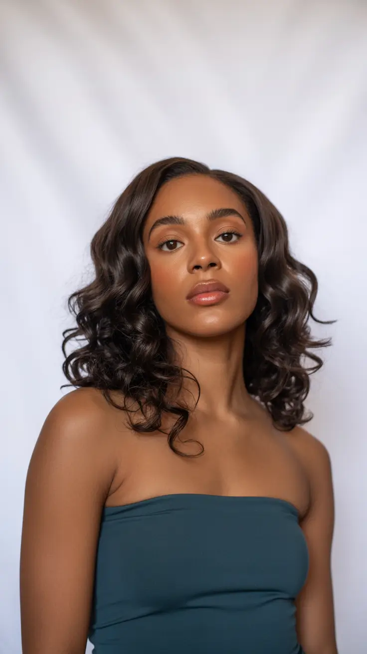bob hairstyles for black women winter soft retro curls