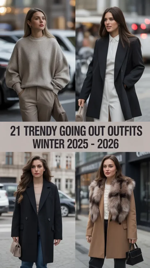 Trendy Going Out Outfits Winter 2025 – 2026: Night Bar & Club Inspo