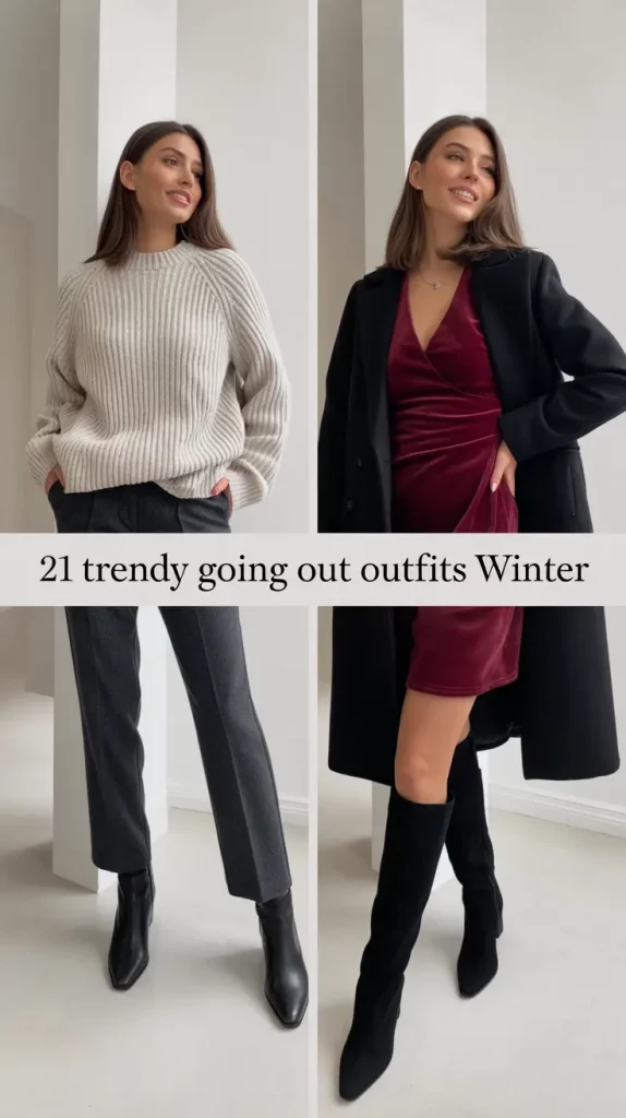 Trendy Going Out Outfits Winter 2025 – 2026: Night Bar & Club Inspo