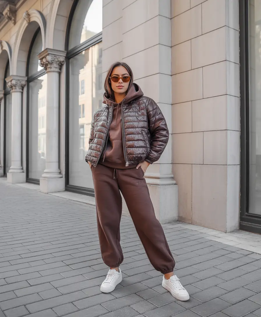 trendy winter outfits 2025 Chic Comfort in Chocolate Tones