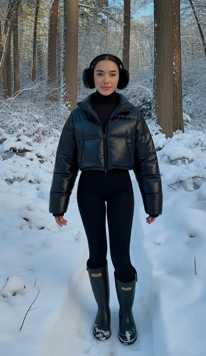 trendy winter outfits 2025 Sleek Winter Minimalism in Black