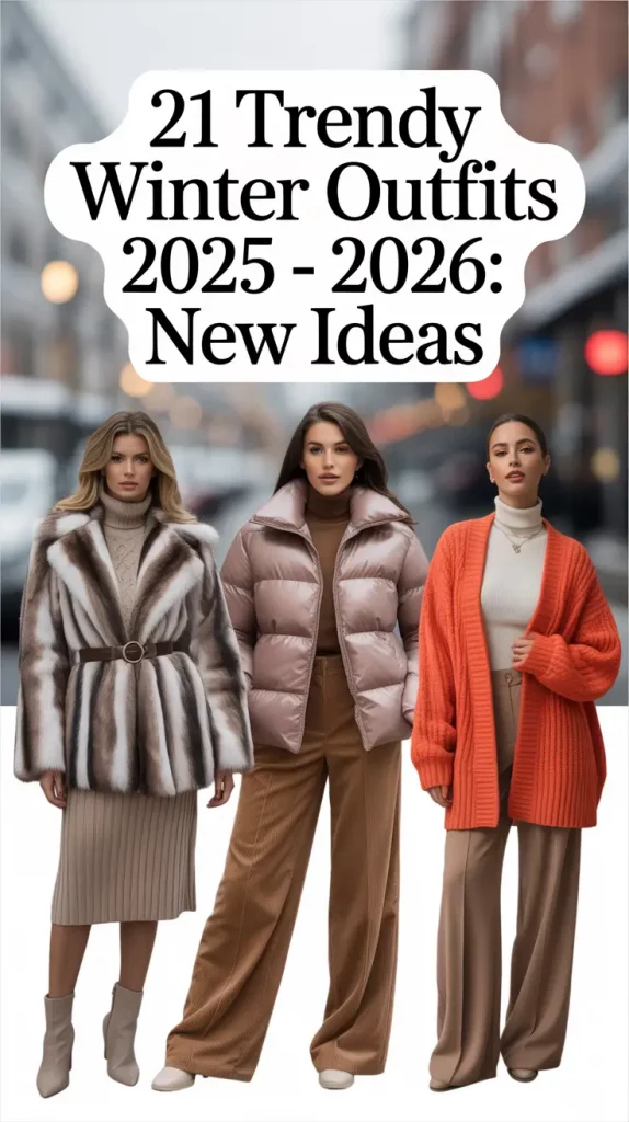 Trendy Winter Outfits 2025 - 2026: New Ideas for Women’s Style