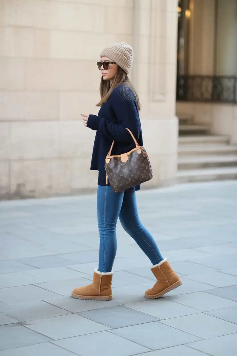 uggs outfit Navy and Denim Simplicity