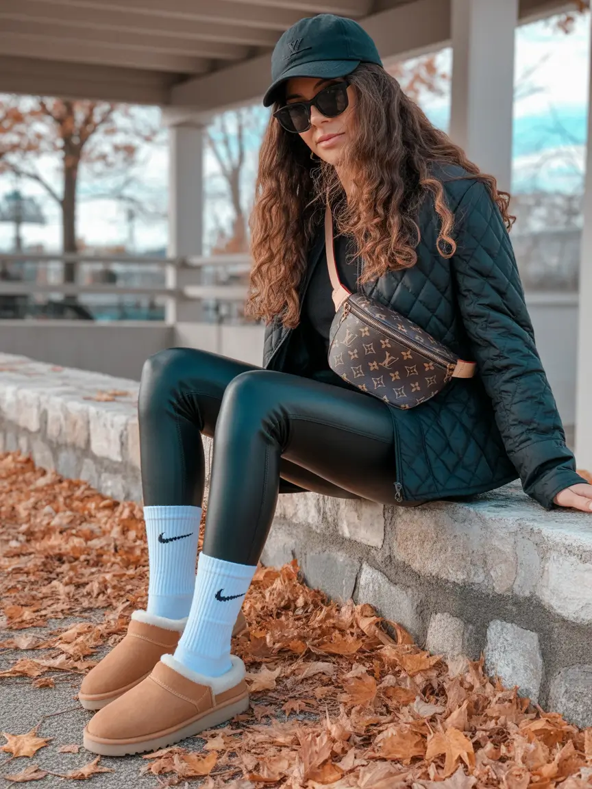 uggs outfit Sporty Leather Mix