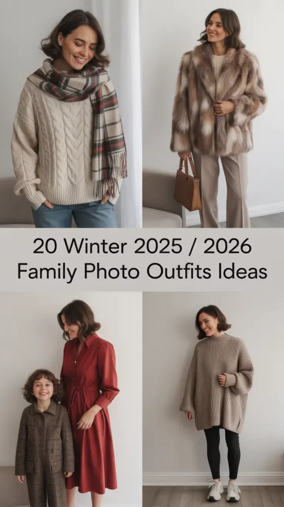 Winter 2025 / 2026 Family Photo Outfits Ideas: Cozy Color Combos and Inspo for Every Style
