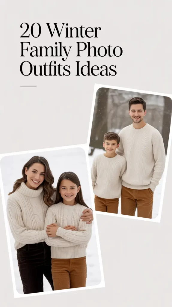 Winter 2025 / 2026 Family Photo Outfits Ideas: Cozy Color Combos and Inspo for Every Style