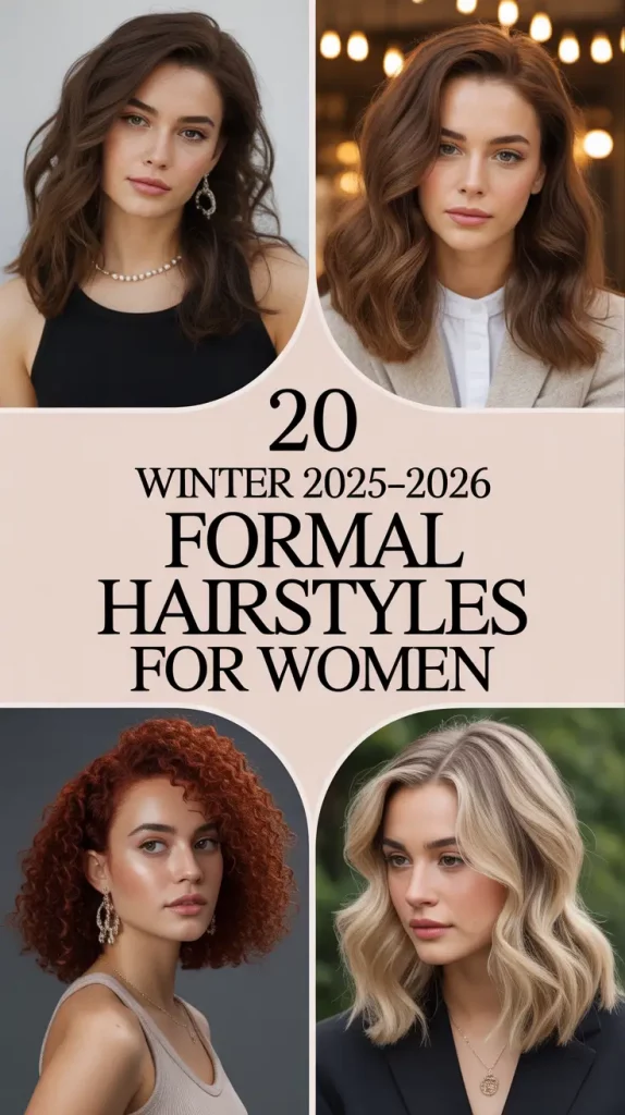 Winter 2025–2026 Formal Hairstyles for Women: Elegant Ideas for Long, Medium & Short Hair