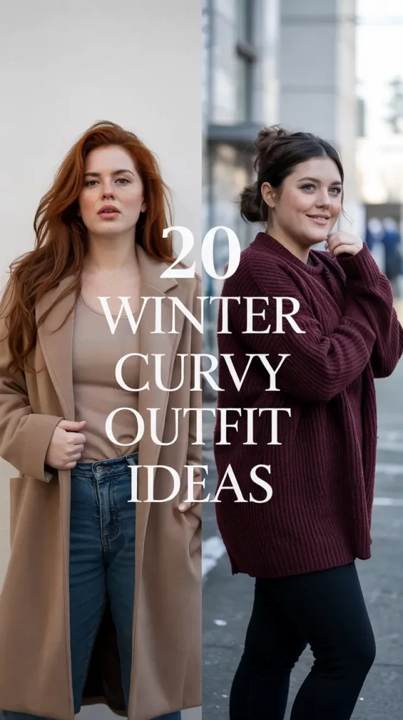Winter Curvy Outfit Ideas 2025 - 2026: Plus Size, Classy & Casual Looks for Cold Weather