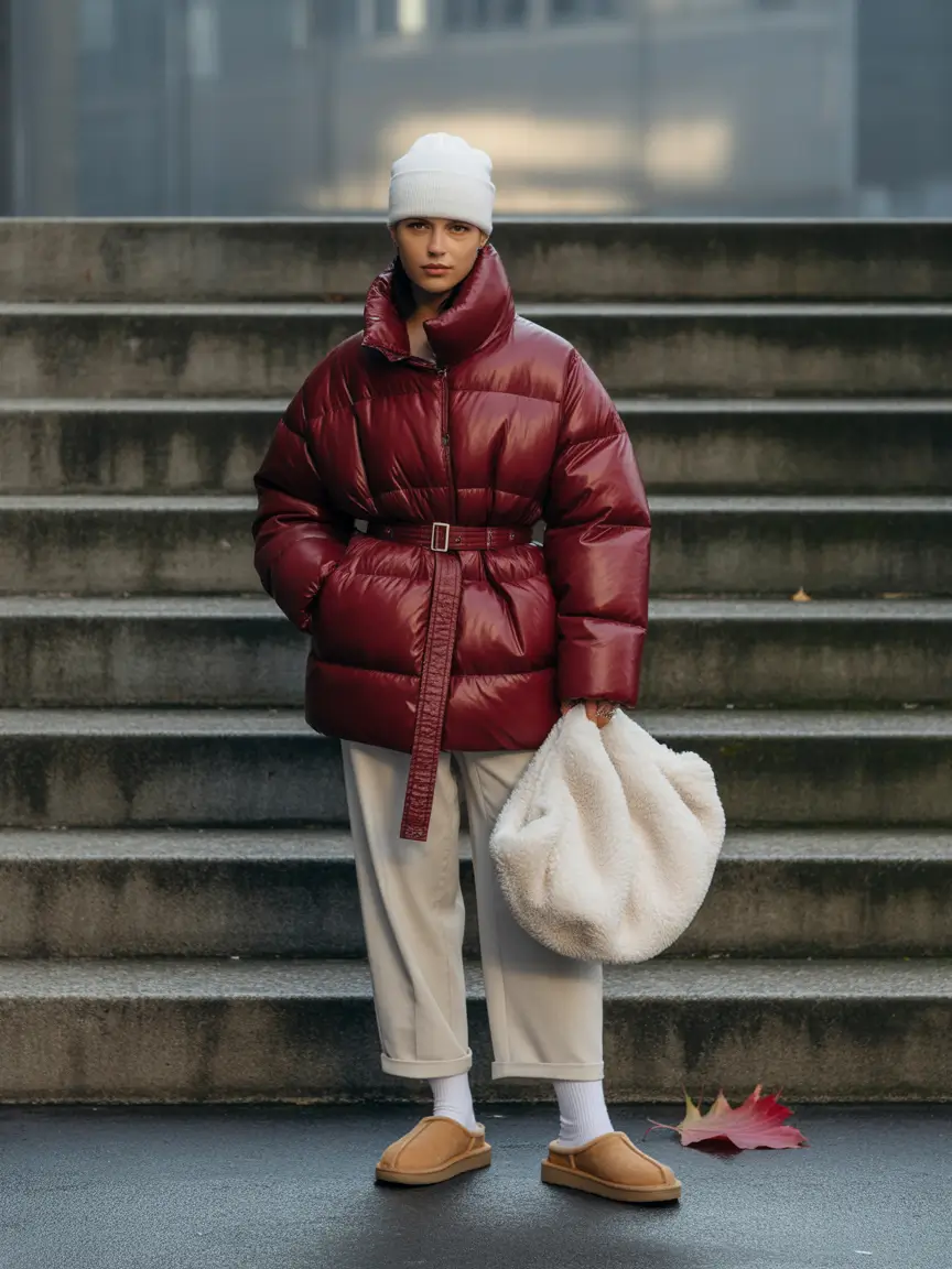 winter fashion inspo 2025 Berry-Toned Statement