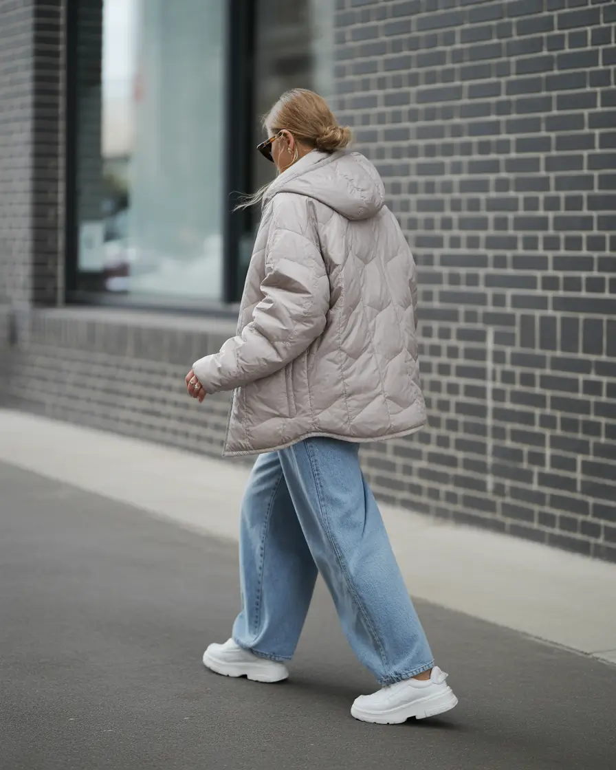winter fashion inspo 2025 Soft Neutrals with Denim