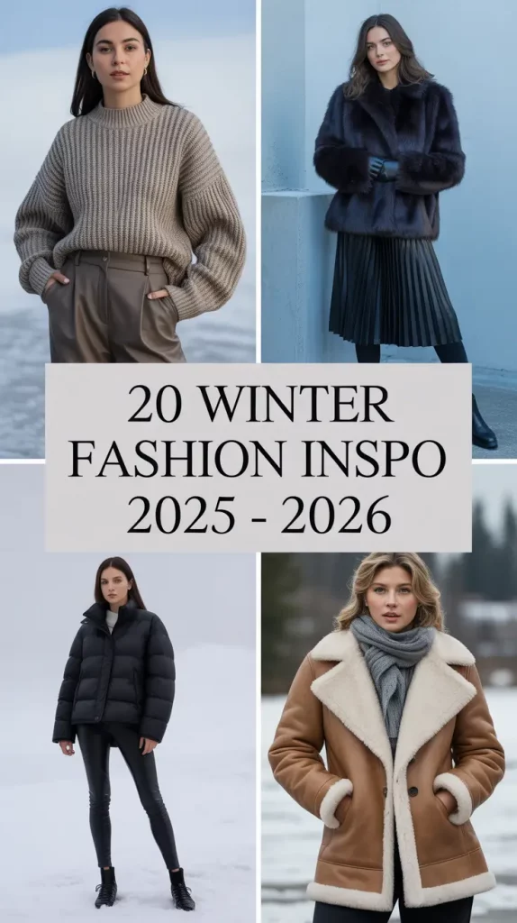 Winter Fashion Inspo 2025 - 2026: Classy & Casual Outfits for Women in Cold Seasons